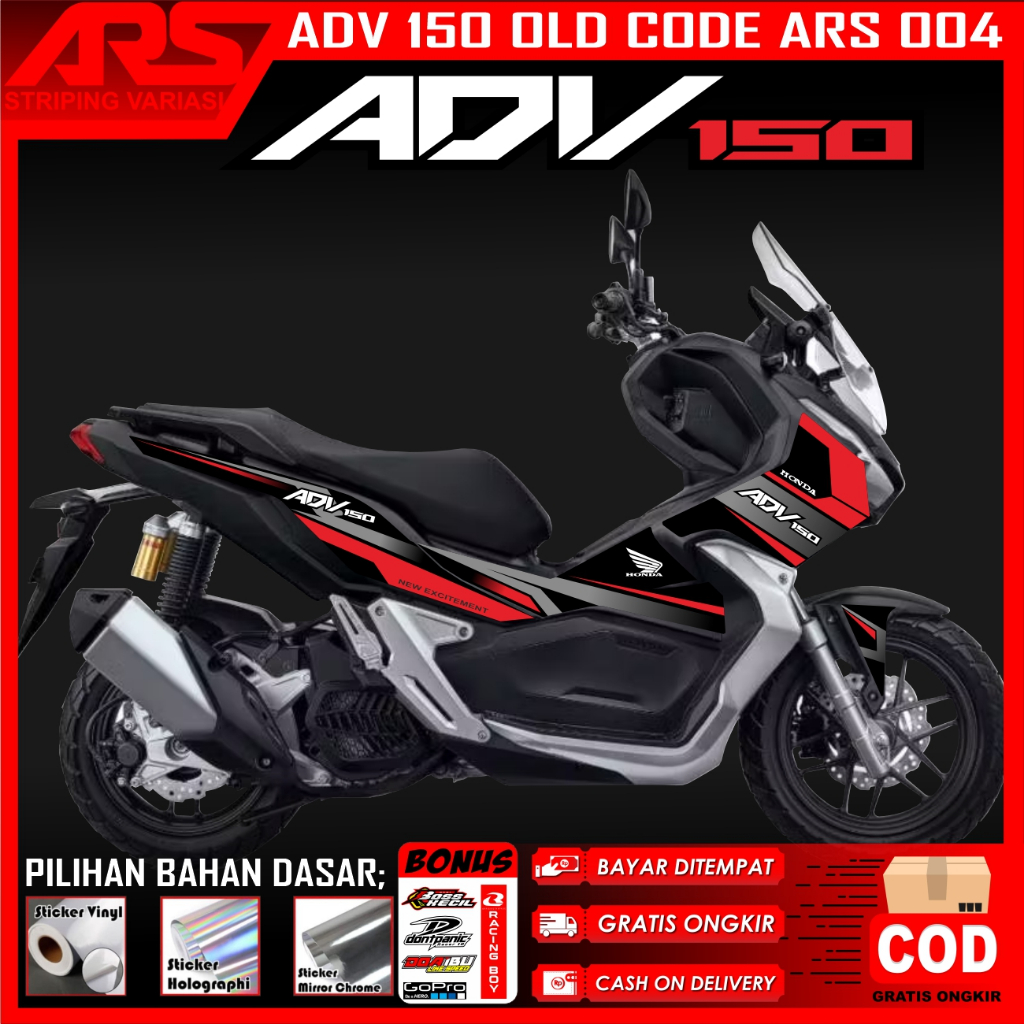 Stiker Adv 150 Sticker Striping Motor keren Honda Adv 150
