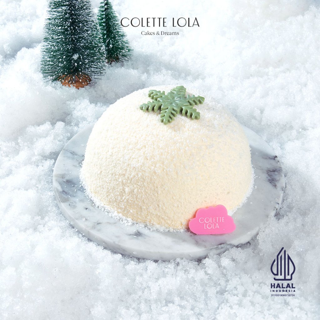 

Kue / Cake Christmas Colette Lola Snowy Klepon Igloo - Round 14cm
