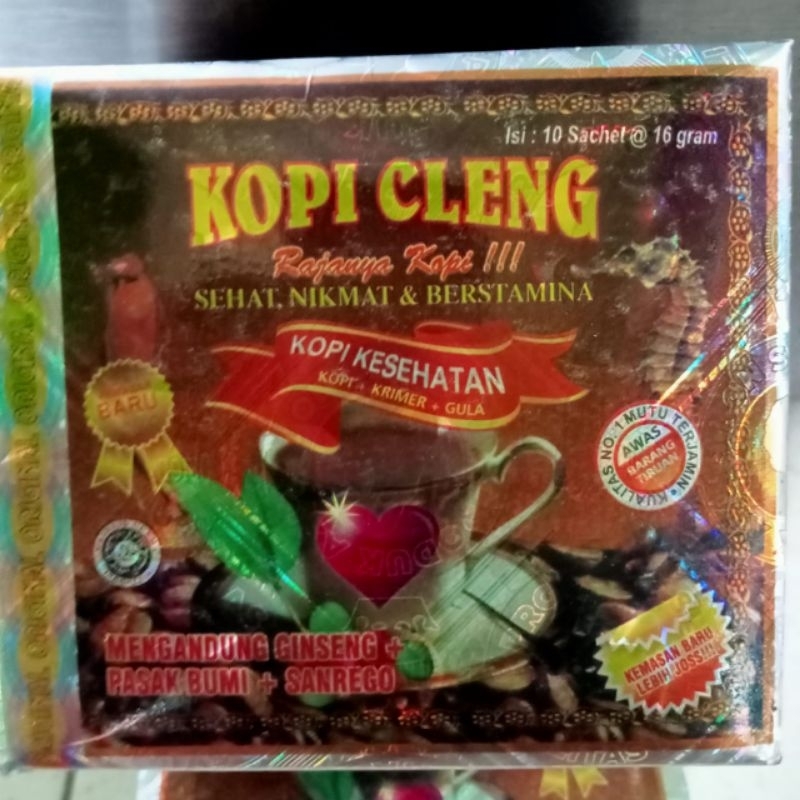 

isi 10 sachet bubuk kopi clieng instant