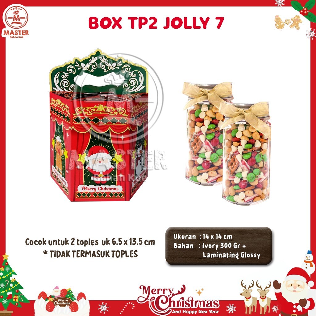 

Box Natal TP2 untuk Toples isi 2 500gr Dus Kue Natal Christmas [1 pcs]
