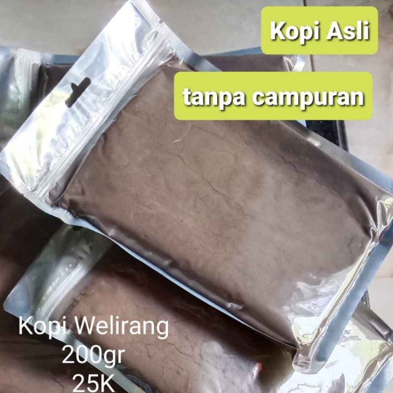 

Kopi bubuk welirang tanpa campuran