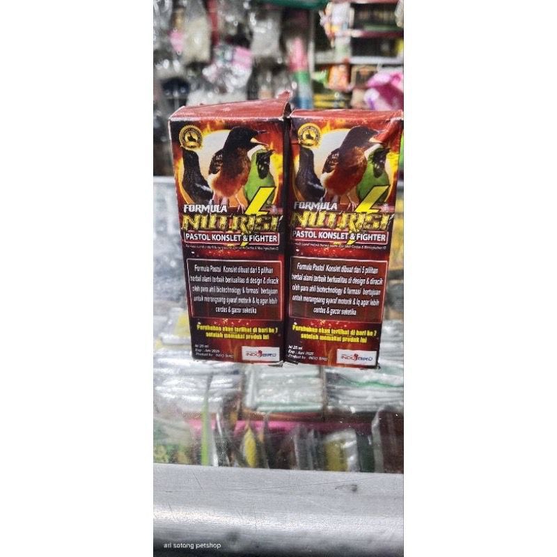 Formula Nutrisi Pastol Konslet dan Fighter - Vitamin Burung Khusus  Anakan Trotol dan Pastol Murai B