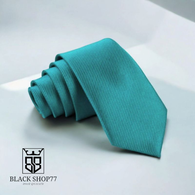 Dasi Pria Dasi Panjang Salur Halus Biru Tosca 3 Inchi 8 Cm