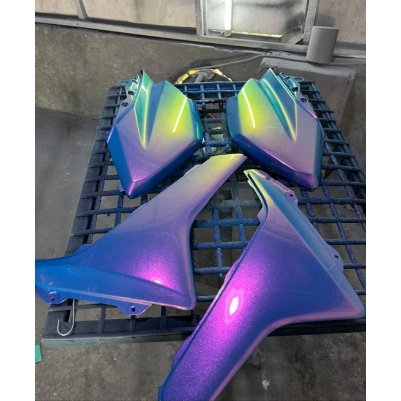 Cat Bunglon Sky Pink, Jenis PU, Efek Pink Oren Gold Green