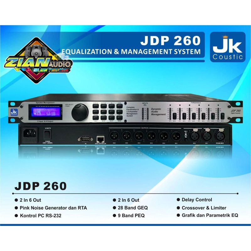 Equalization & Management System JK Coustic JDP 260 Original
