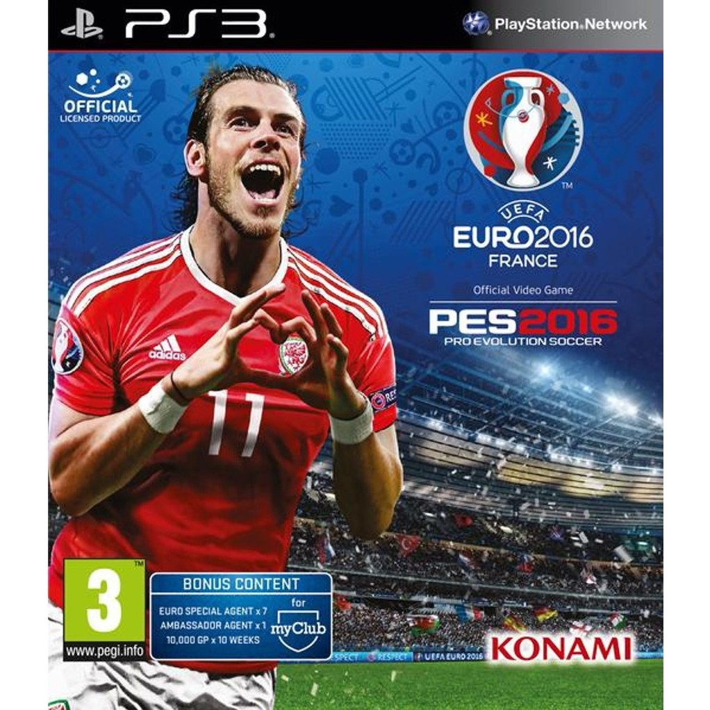 KASET GAME PS3 PKG PES 2016 EURO FRANCE