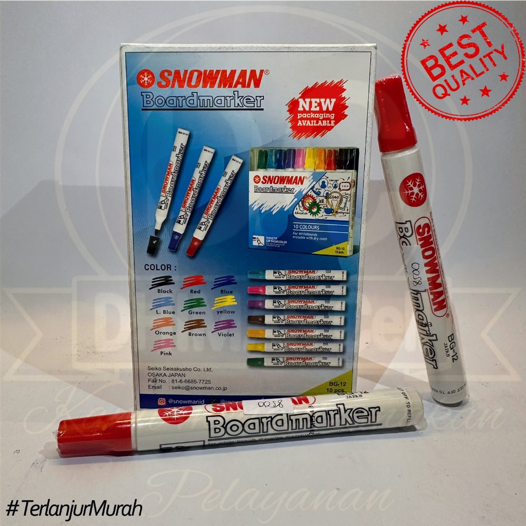 

Spidol papan merah snowman / Spidol Snowman Boardmarker
