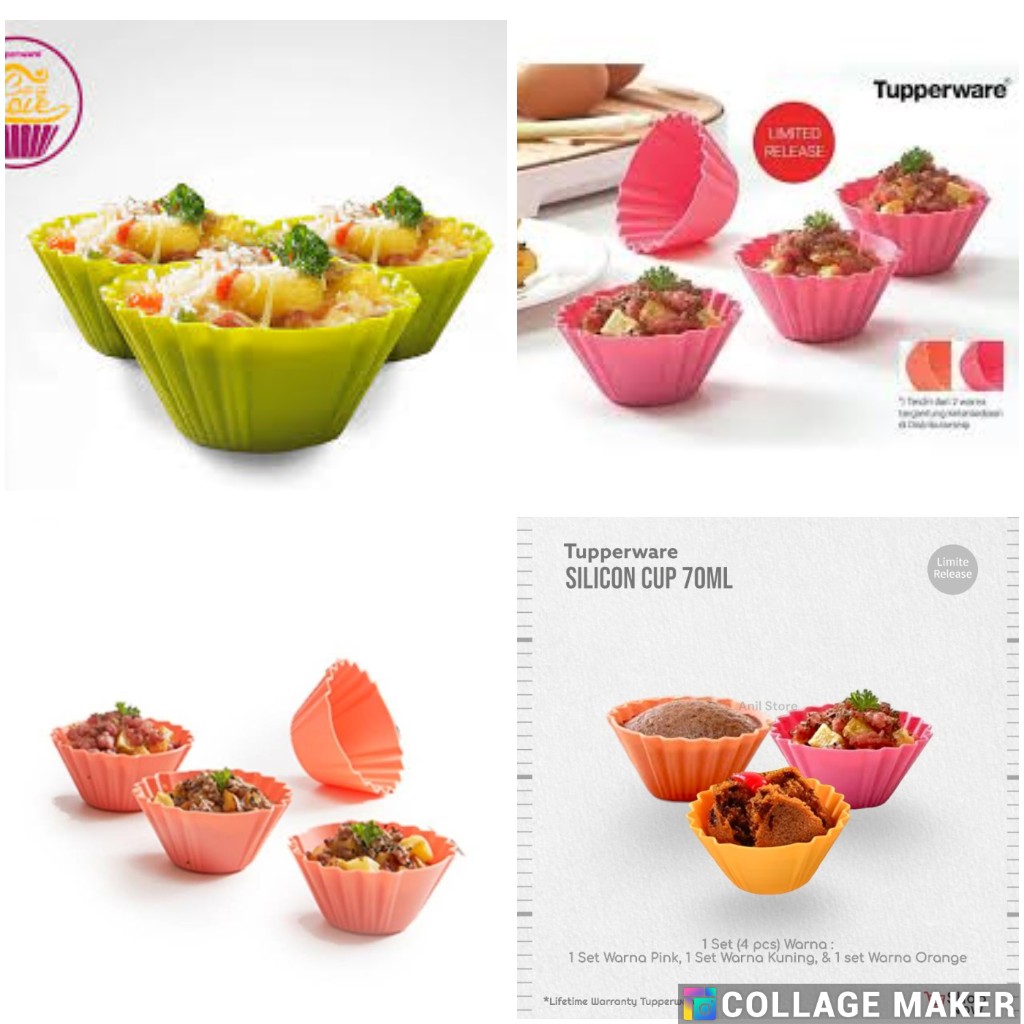 silicon cup tupperware cetakan