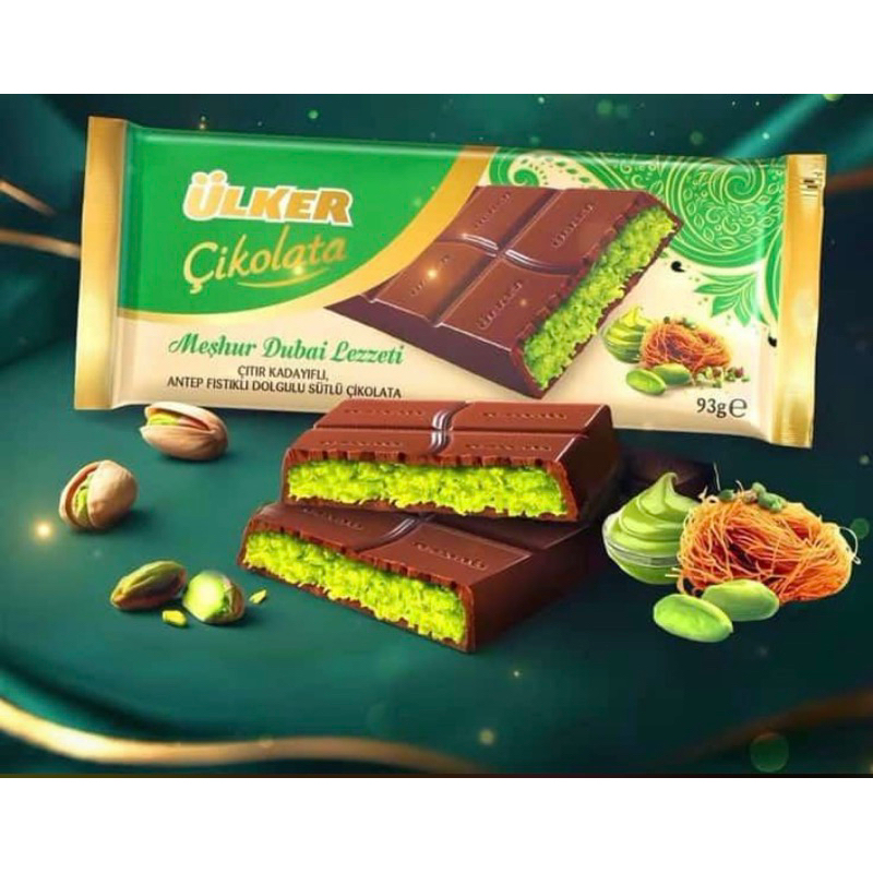 

COKLAT VIRAL DUBAI 100% ORIGINAL TUKIYE | ULKER KUNAFE KACANG PISTACHIO
