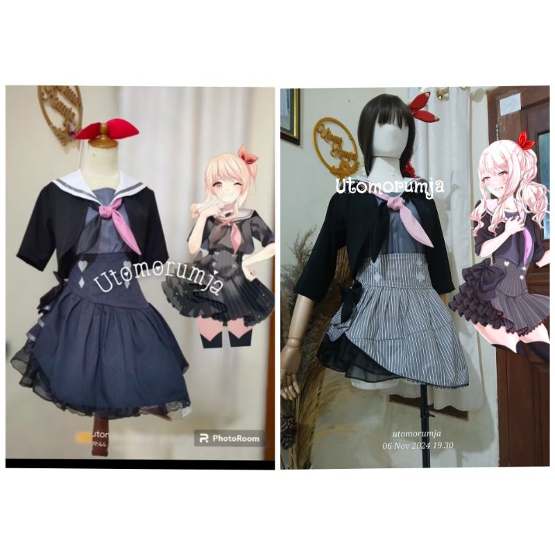 utomorumja Kostum Cosplay Anime Akiyama Mizuki Project Sekai