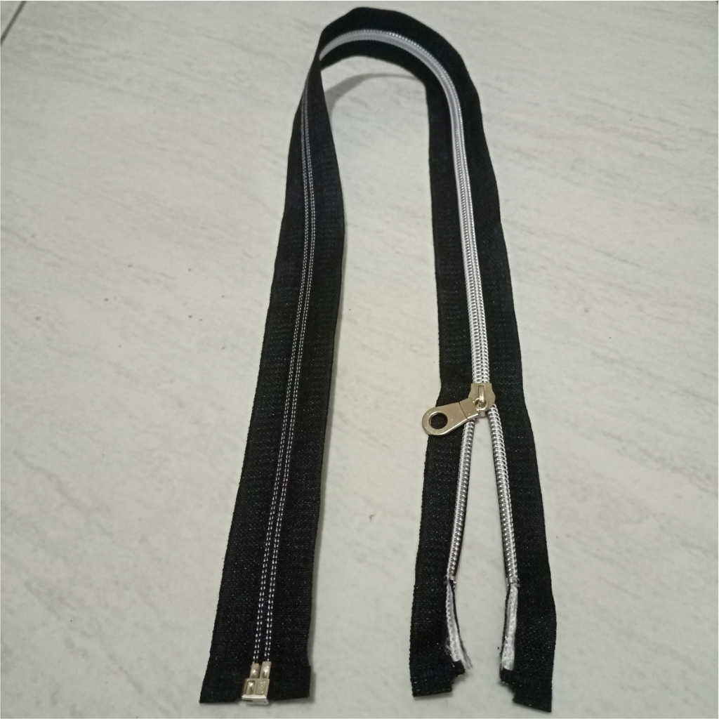 RESLETING GIGI BESI PUTIH 60CM / RESLETING JAKET TAS DLL