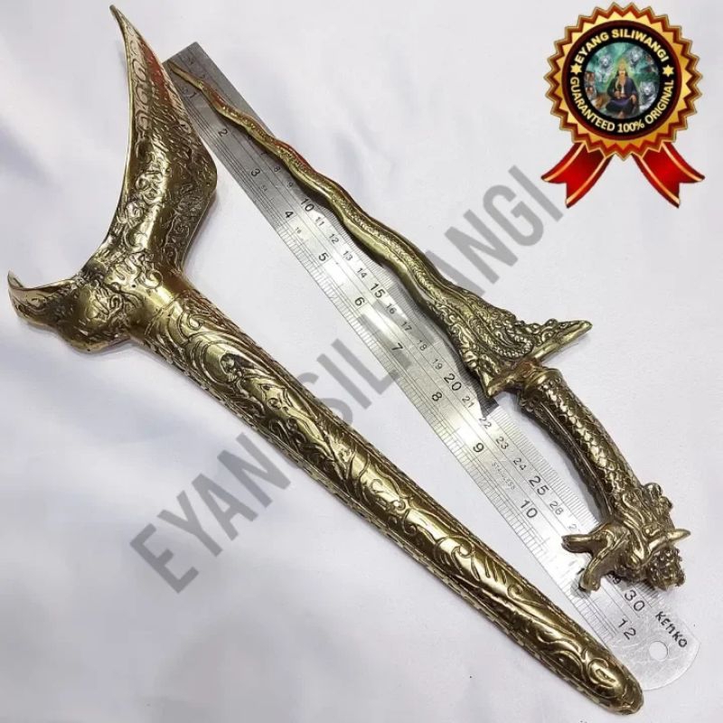 Keris Ladrang Nogo Sosro Kuningan Asli
