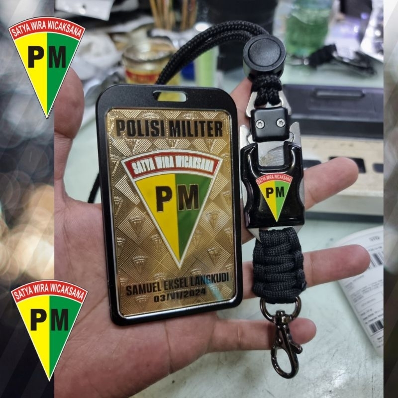 

plat id name tag PM POLISI MILITER