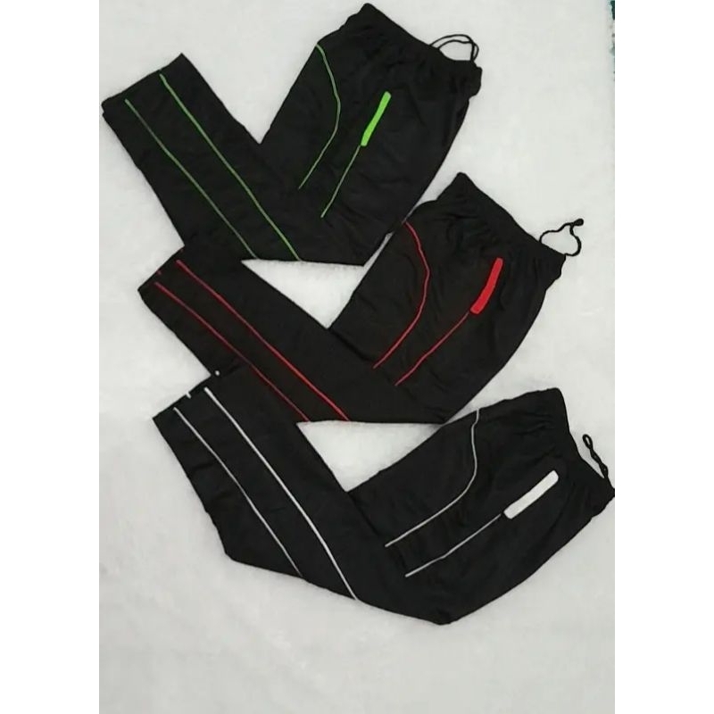 Celana Training Sport Hitam List Terbaru Bahan Tebal DIADORA Bonus Topi Jaring Hitam Pria Dewasa Gym