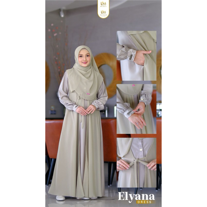 Elyana by Isa Hijab (Dress Set Pashmina Malay)