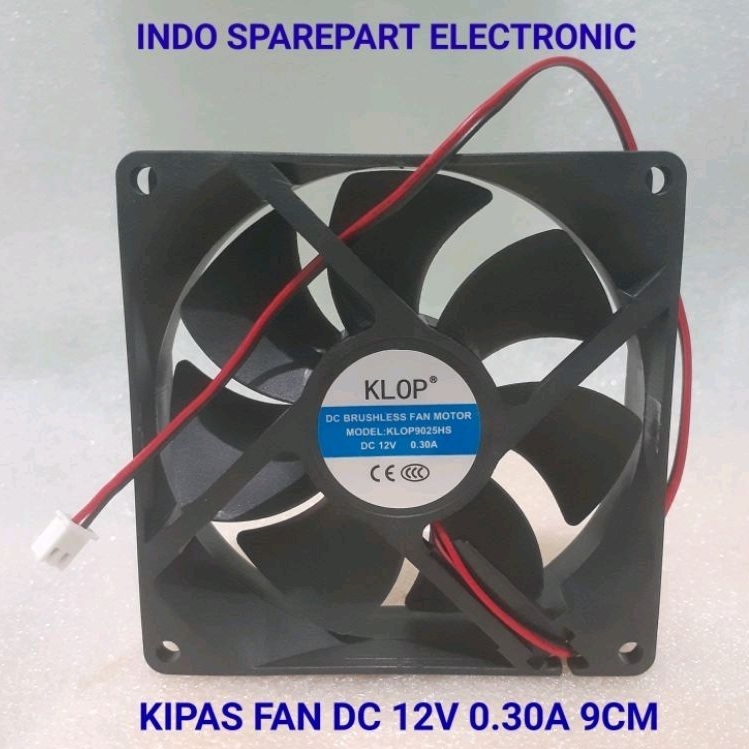 KIPAS FAN DC 12V 0.30A 9CM