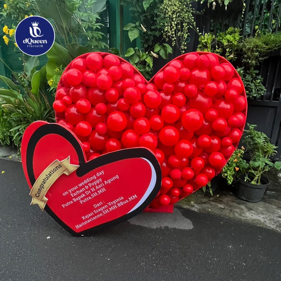 Papan balon mosaic custom unik / wedding / birthday / congrats / ultah / anniversary