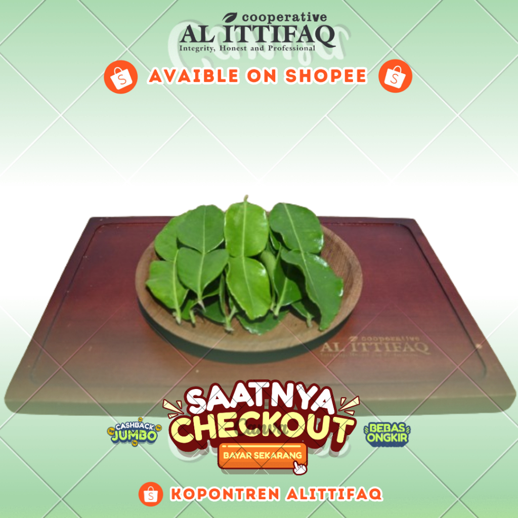 

Daun Jeruk Segar 30gram/Pack Termurah Berkualitas Terbaik Kopontren Al Ittifaq Bandung
