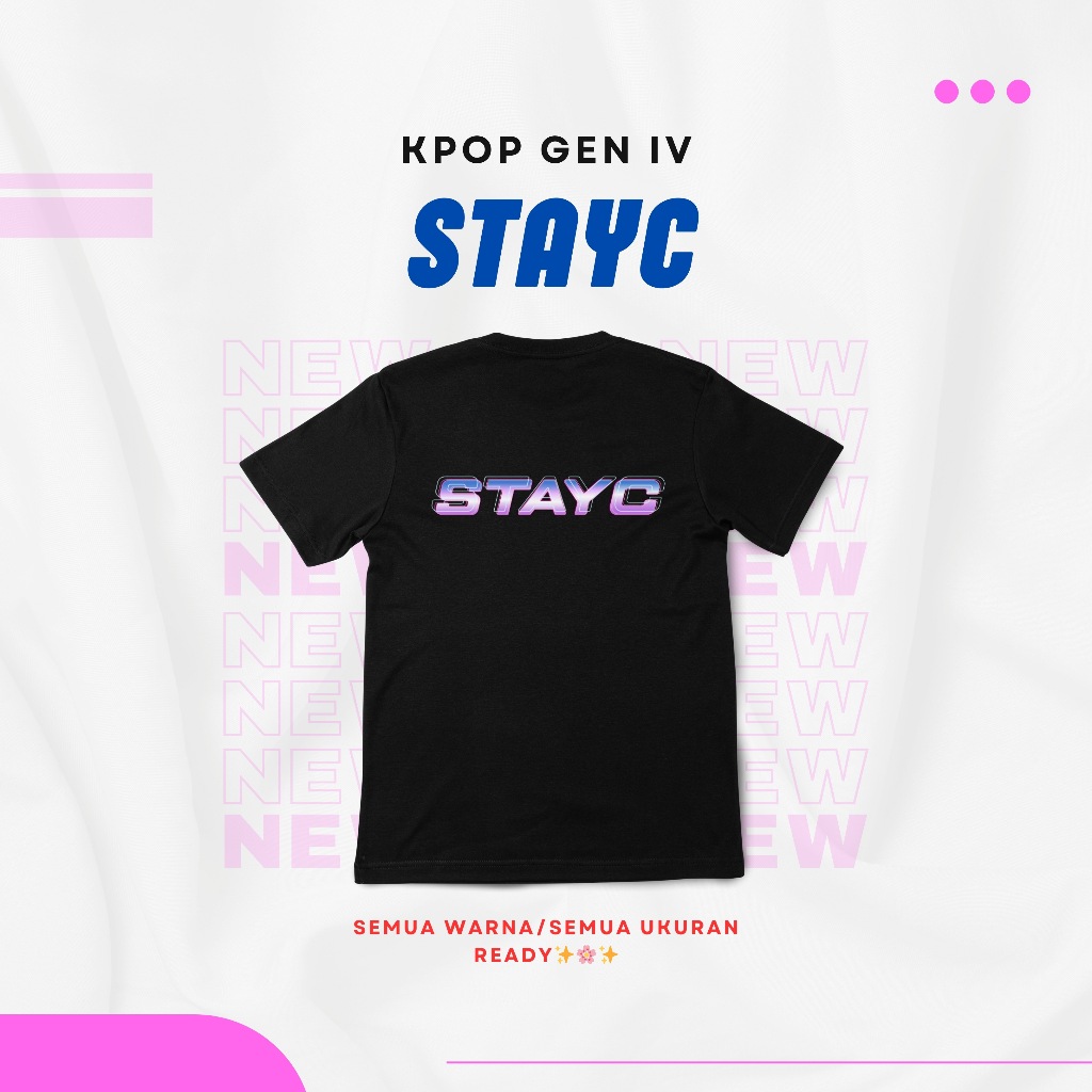 Kaos Tshirt Baju Kpop STAYC LOGO