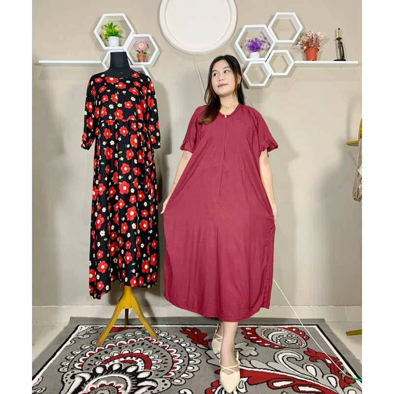 Daster Wanita Jumbo Ld 120 panjang 120