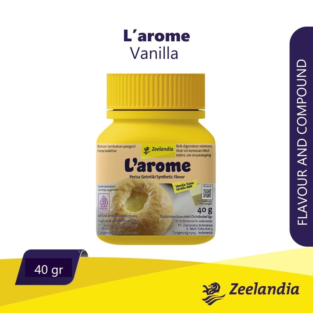 

LAROME VANILA SUSU BUBUK 40GR DALAM BOTOL, CAMPURAN MINUMAN/MAKANAN
