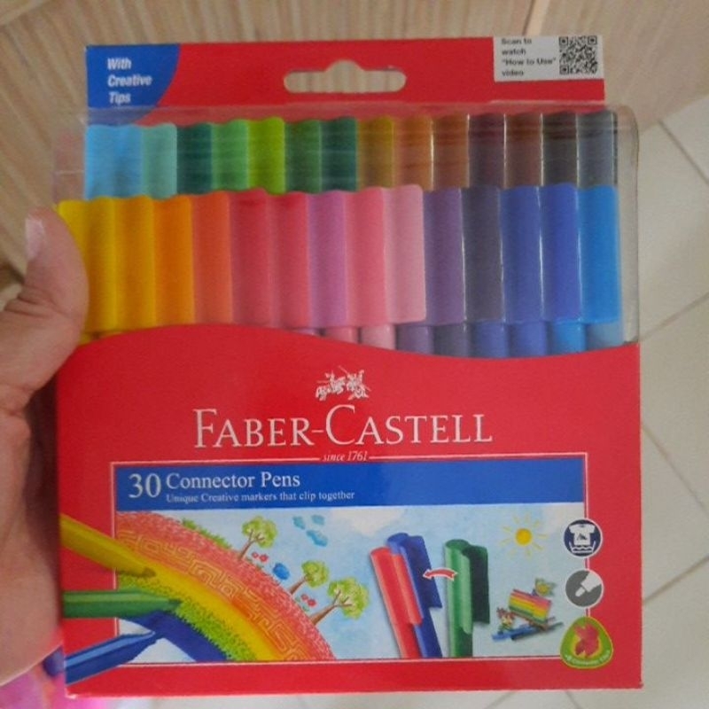 

fabercastell 30connector pens dan 20 connector pens spidol