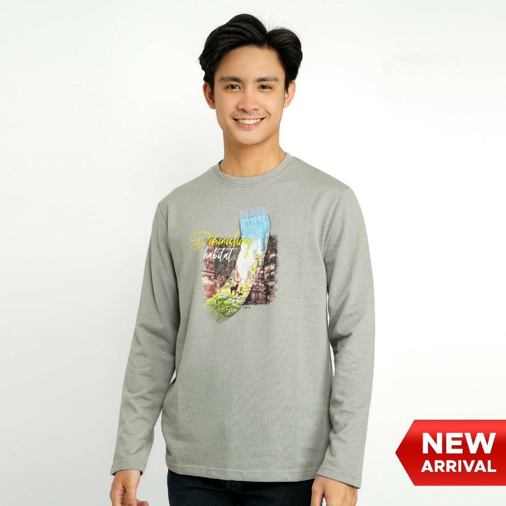 Damor Kaos Slimfit Men Gray Lengan Panjang - RMSCL.CB006G