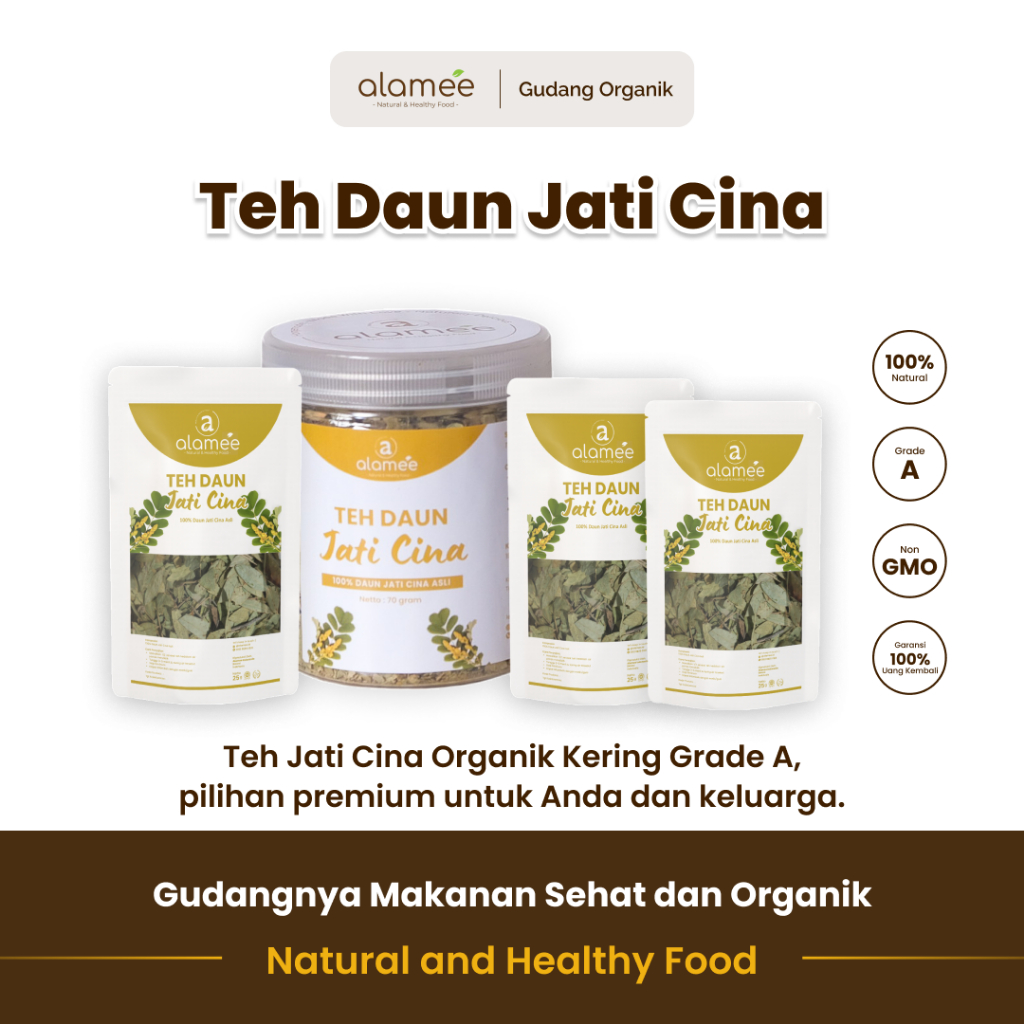 

alamee teh bunga senna menyajikan kemasan praktis untuk menikmati kesegaran dan aroma menyegarkan