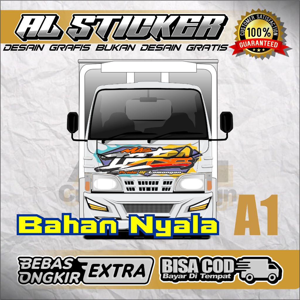 STICKER CUTTING KEBIN TRUK CANTER MODEL TERBARU
