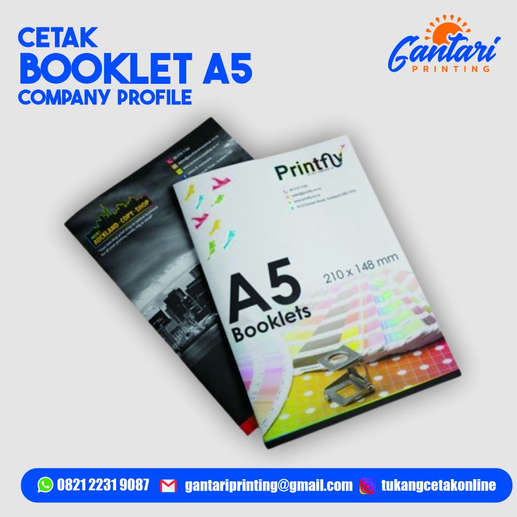 

Cetak Booklet A5 - Cetak Compay Profile - Print Buku Staples Tengah A5