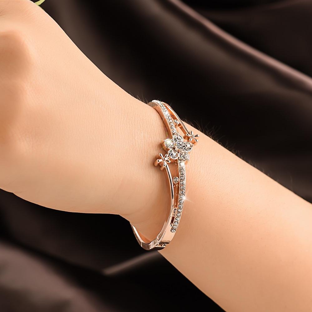 GELANG BUNGA BERLIAN IMITASI