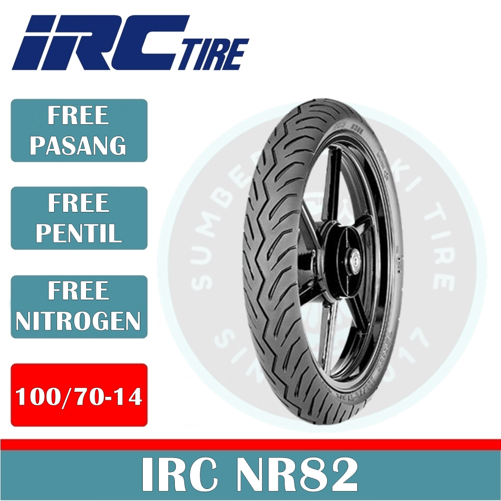 Ban Motor IRC NR82 100/70-14 Tubeless Ban Motor Matic Ring 14 Ban Belakang Motor YAMAHA GEAR 125