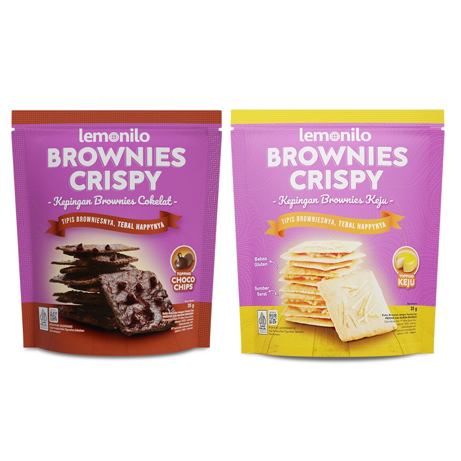 

Lemonilo Brownies Crispy 35g - Brownis Kering