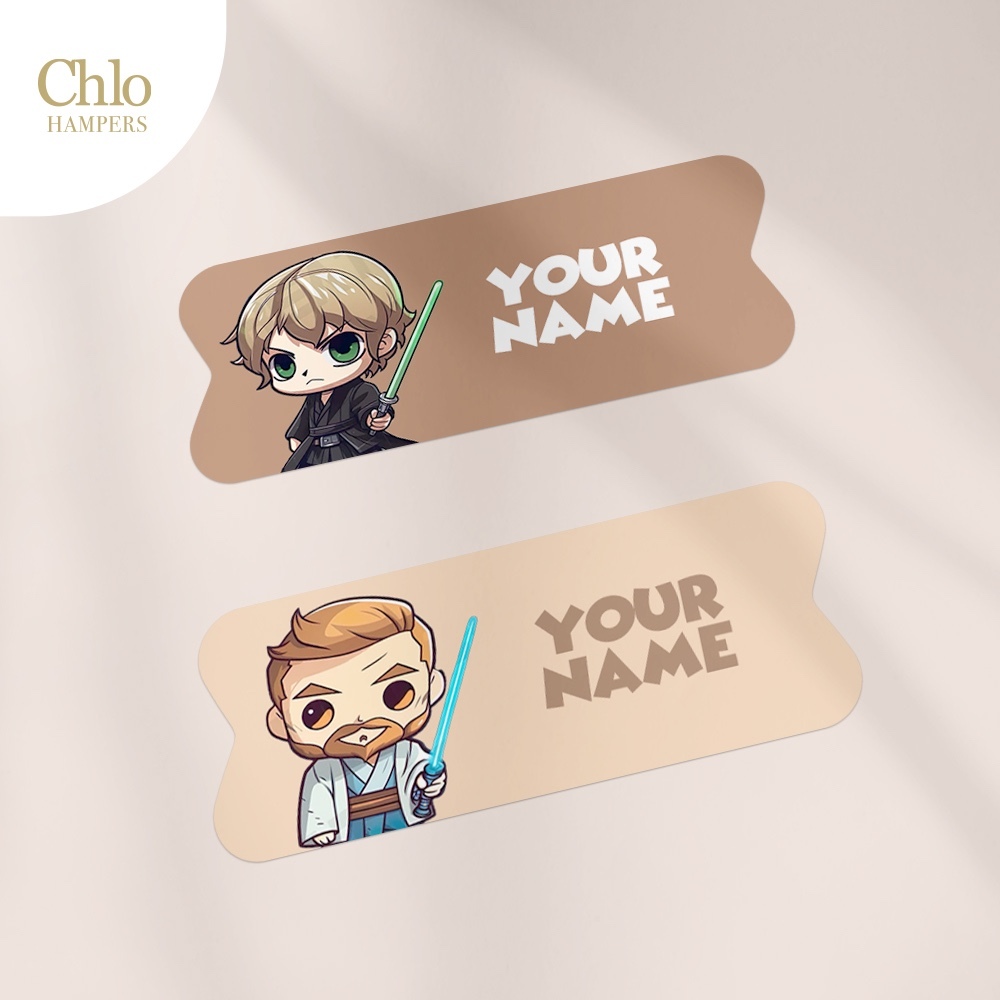 

Stiker Nama Custom Waterproof Star Wars 1