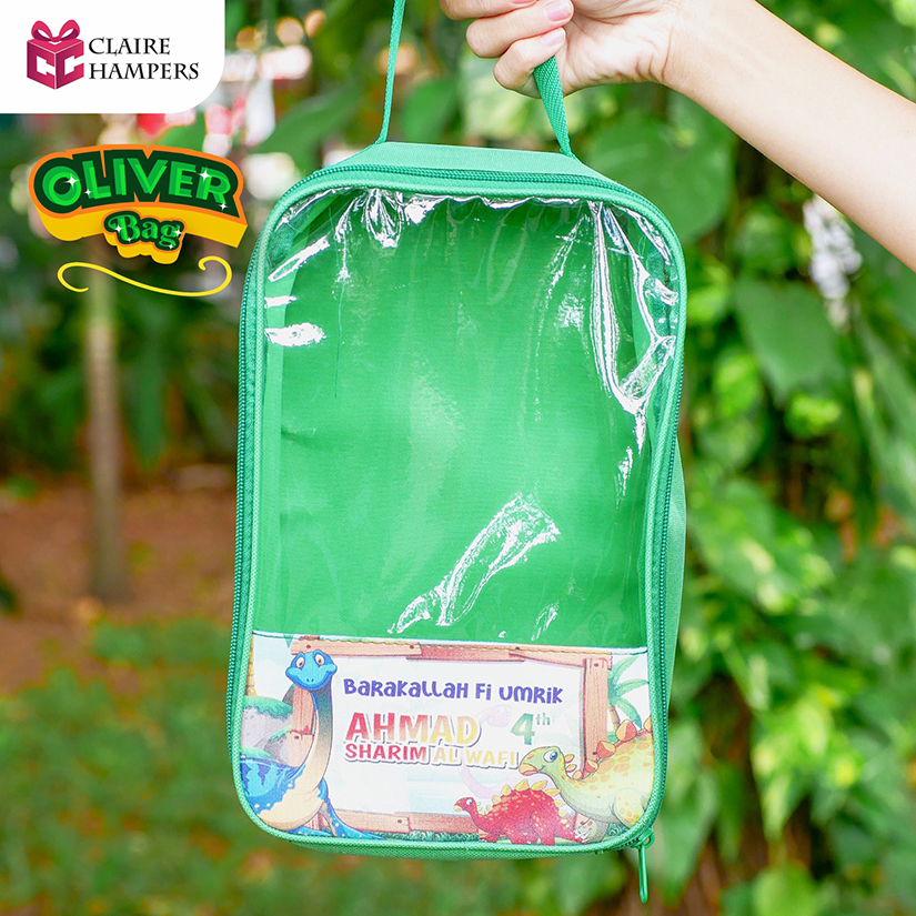 

18x10x28 Oliver Bag / Tas Souvenir Ulang Tahun Bisa Custom Nama dan Foto Anak / Hampers Ultah Anak-anak