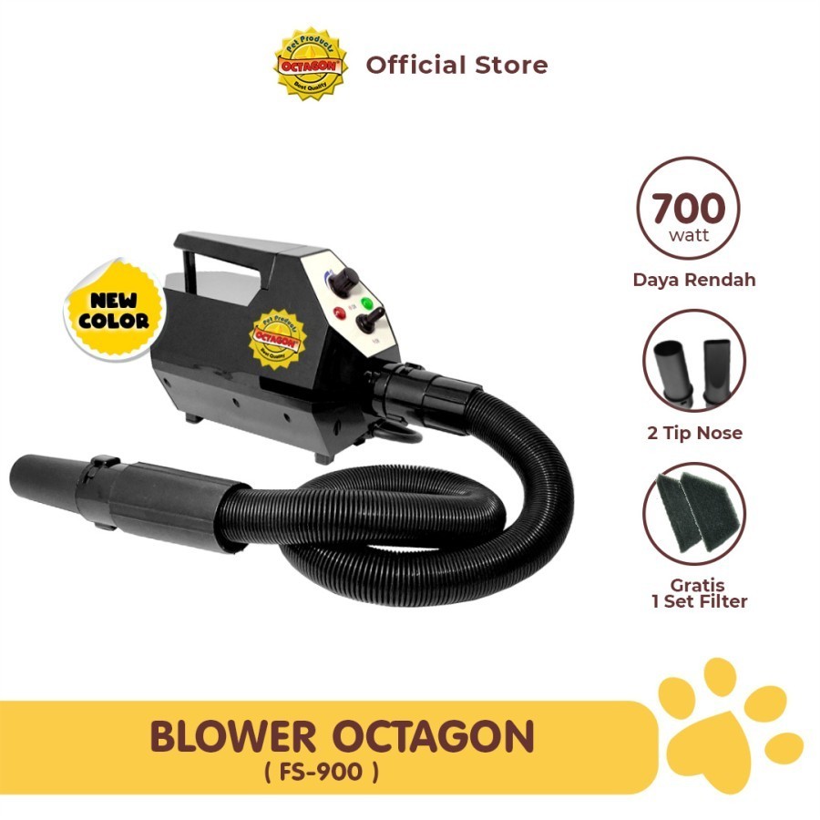 Blower Octagon Rumahan max 700watt FS900 - Pet Blower Cat Dog