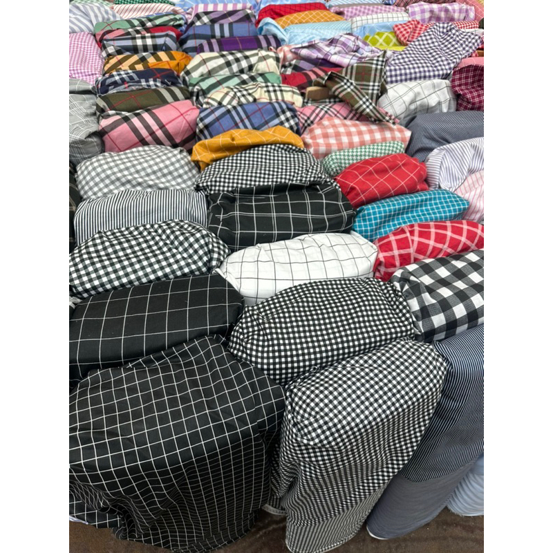 Katun Jepang Motif Garis dan kotak