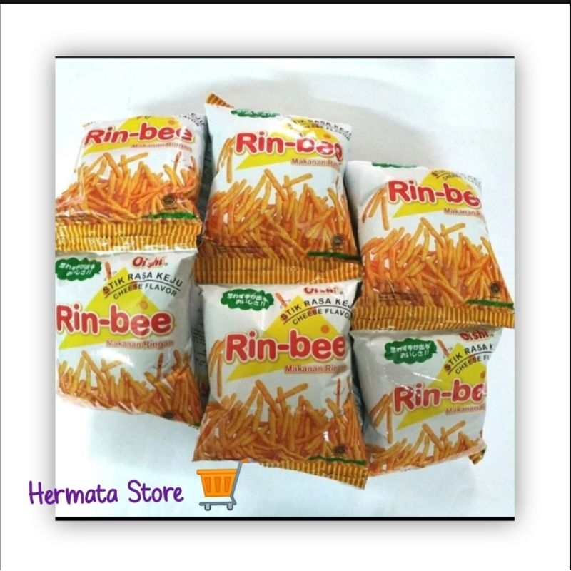 

Ringbee Oishi Keju 10Gr | Stik Keju isi 10 Bks/Rcg (Chiki/Ring Bee)