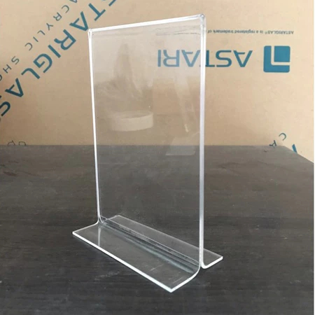 

Acrylic 2mm TENT CARD TEMPAT BROSUR T A5 21 x 15 cm