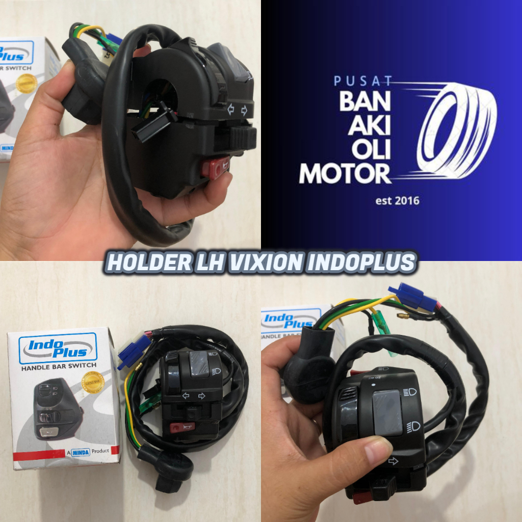 HOLDER VIXION INDOPLUS HOLDER KIRI (LH) ORIGINAL INDOPLUS // HOLDER KANAN VIXION