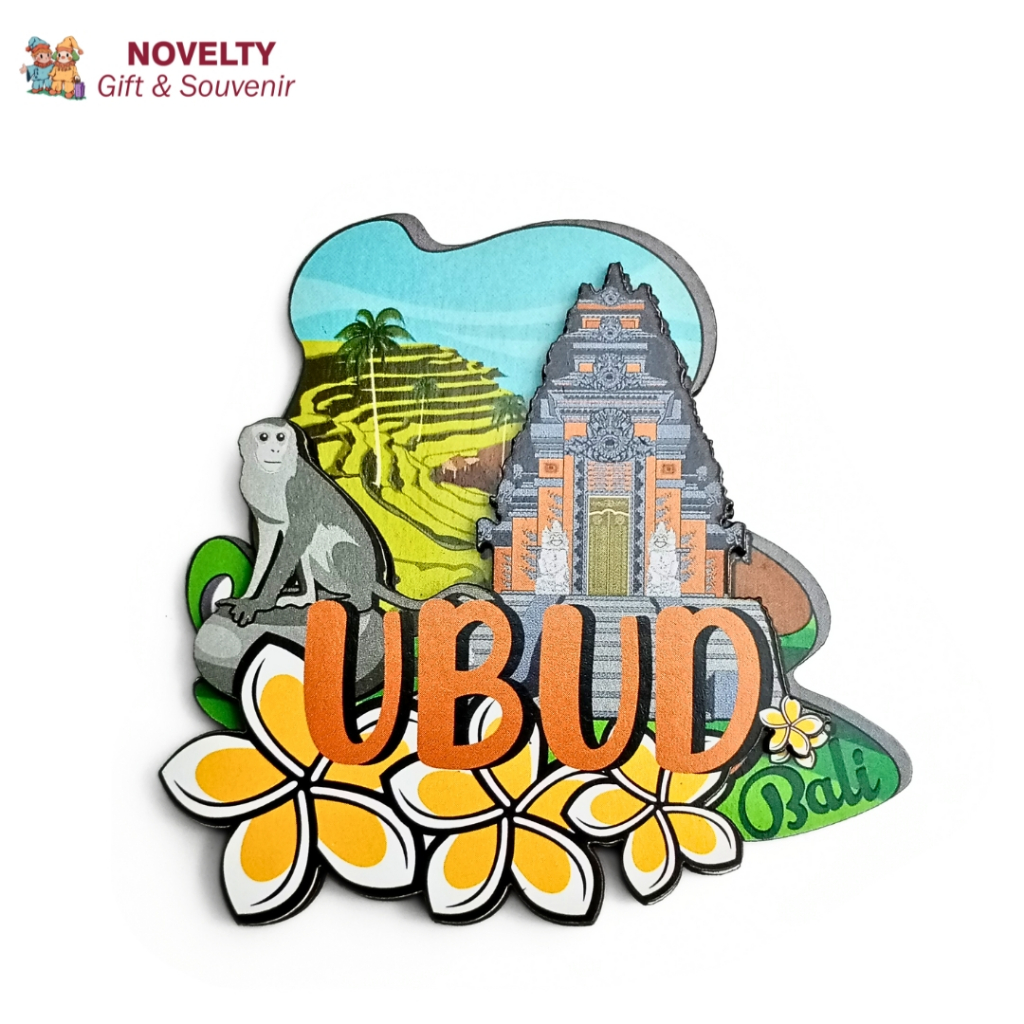 Souvenir magnet kulkas Ubud Bali oleh oleh negara Indonesia