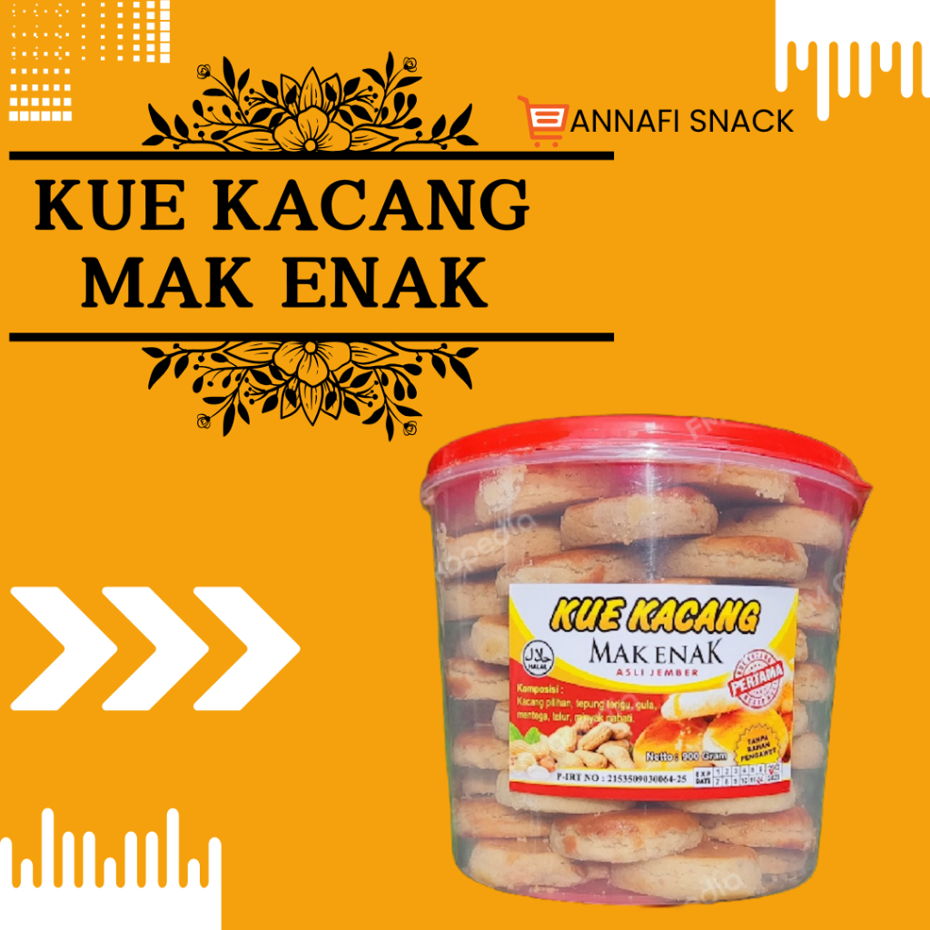 

MAK ENAK KUE KACANG ASLI JEMBER 900 GRAM