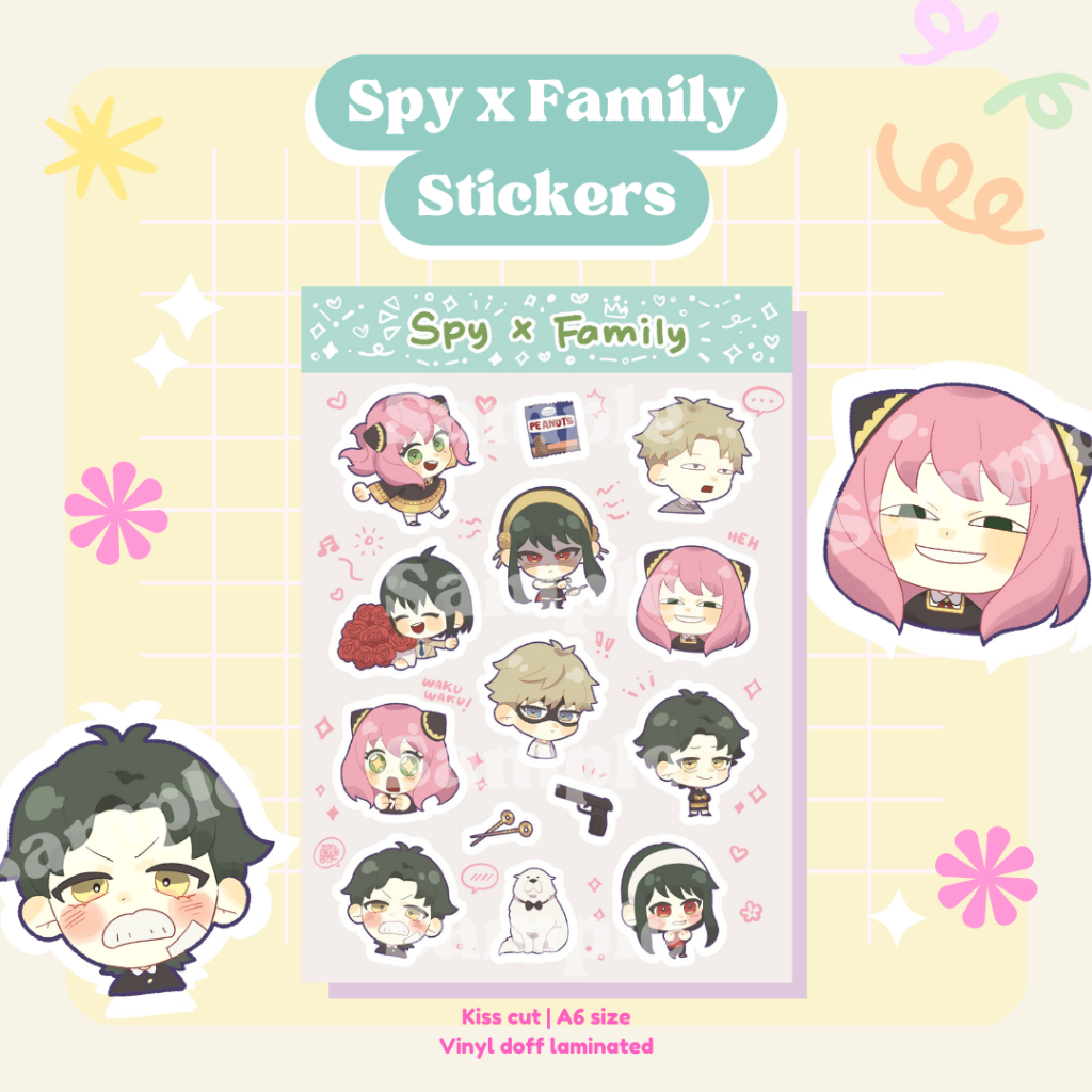 

Spy x Family Stickers | Sticker Anime Aesthetic