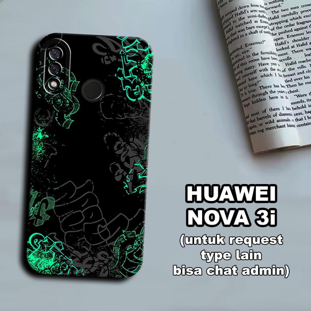 CC25/ Softcase karet lentur untuk huawei nova 3i/Motif grafity/case huawei nova 3i/kesing huawei nov
