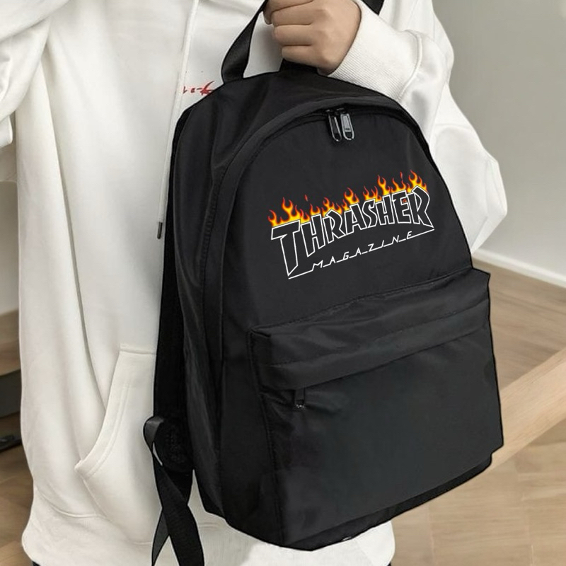 Tas Ransel Sekolah Pria Terbaru 2024 Tas Kece Thrasher Kekinian Termurah Besik Stm COD