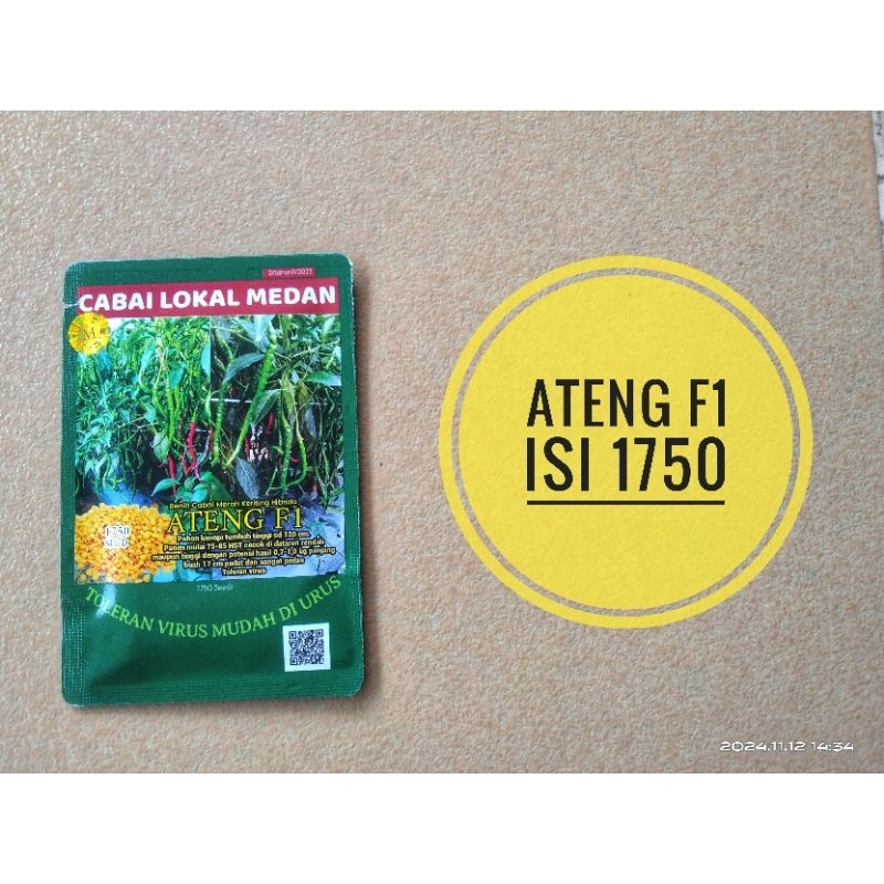 1 BUNGKUS | ATENG F1 | BIBIT CABE MEDAN LOCAL SEED