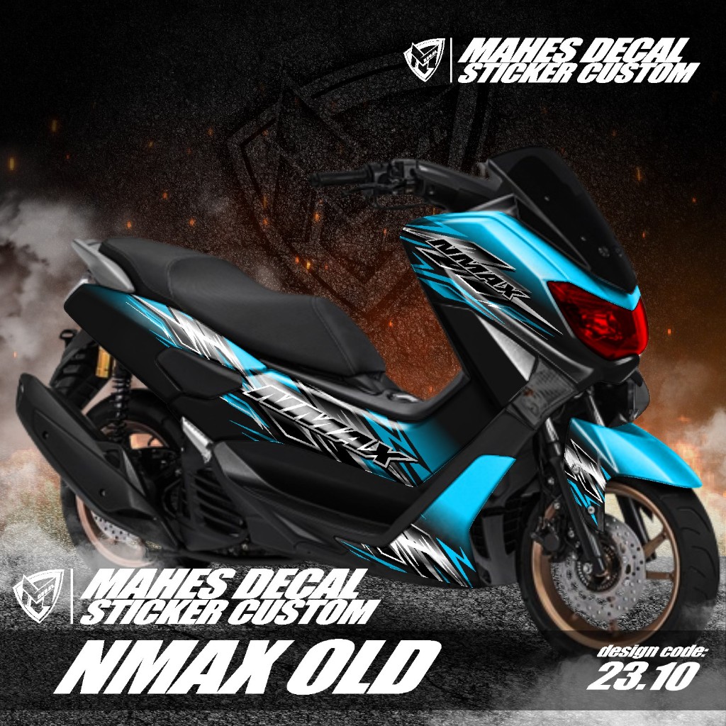 Mahes Decal - Decal Sticker Nmax Old Full body 2015 2016 2017 2018 2019 Decal Nmax Old Full Body pol