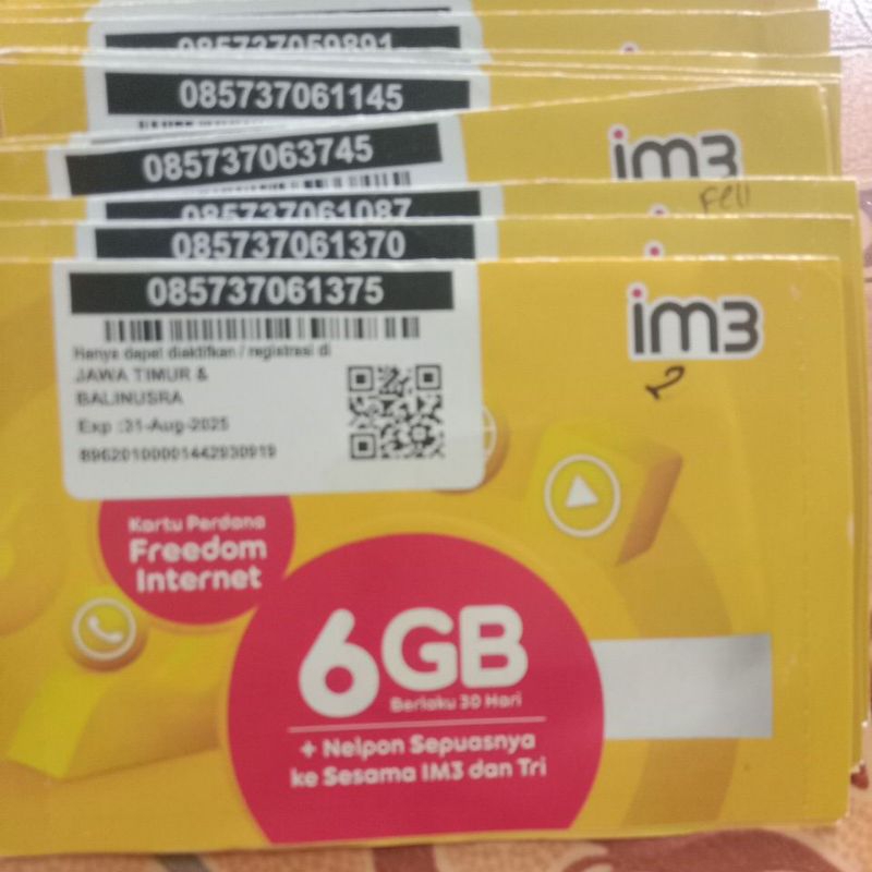 Perdana indosat 6gb
