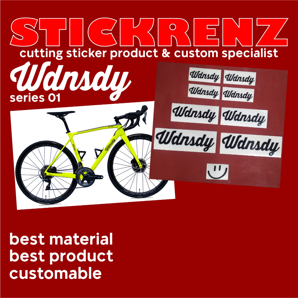 Cutting Sticker Stiker Sepeda Wdnsdy 01 Custom