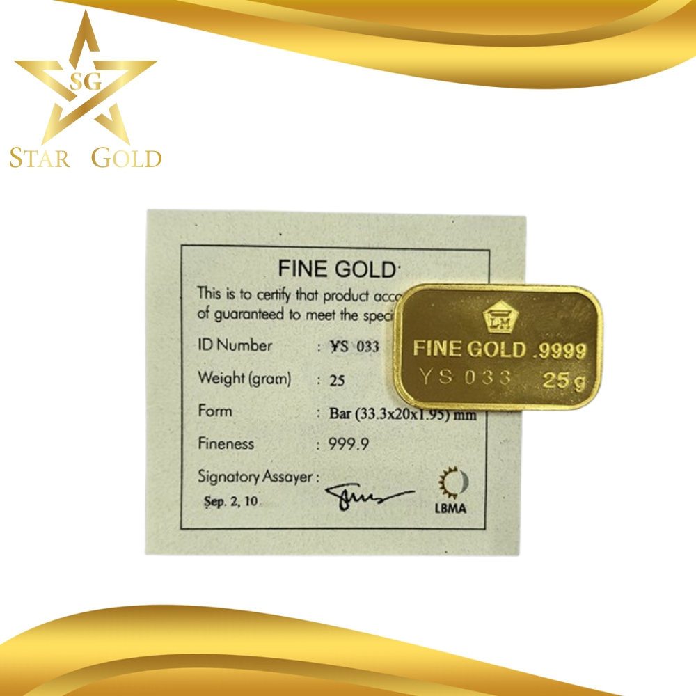 Star Gold Logam Mulia Antam Retro Tidur ( LM ) 25GR